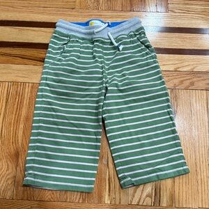 Mini Boden Green Striped Kids long shorts  size 9